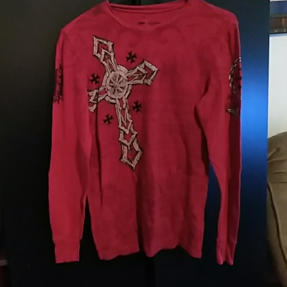 Raw state small graghic long sleeve shirt